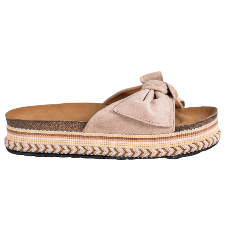 SHELOVET Pantofole alla moda sulla piattaforma marrone