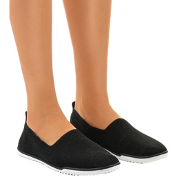 Sneakers slip-on in lycra nere GF-HJS12-1 nero