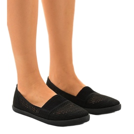Sneakers slip-on traforate CB1711 nere nero
