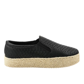 Espadrillas slip-on nere 6140 nero