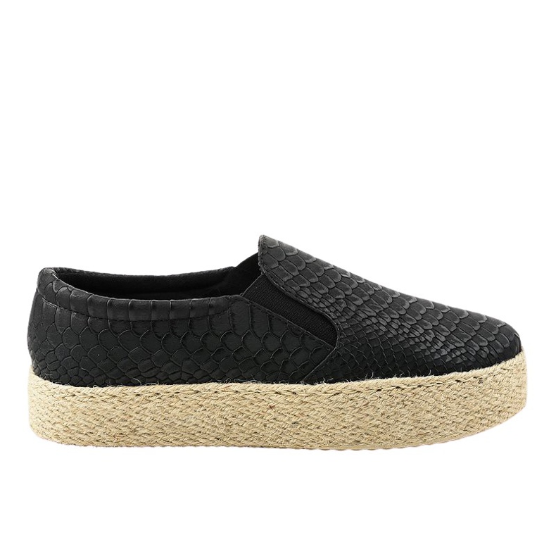 Espadrillas slip-on nere 6140 nero