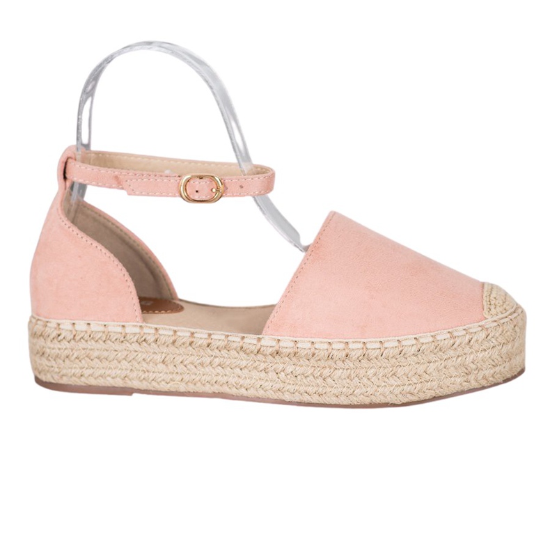 SHELOVET Espadrillas Con Fibbia rosa