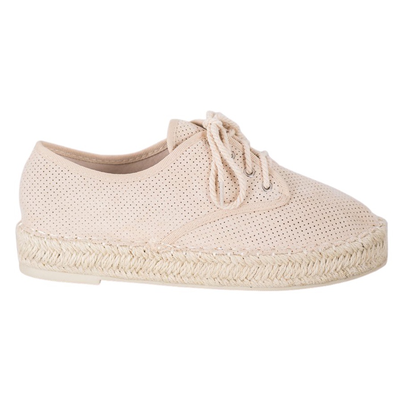 SHELOVET Espadrillas in camoscio marrone