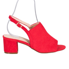 Small Swan Scarpe rosse su un palo rosso
