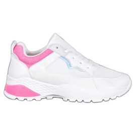 SHELOVET Sneakers Con Inserti Rosa bianca