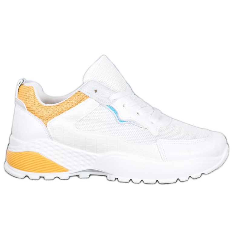 SHELOVET Sneakers Con Inserti Arancio Brillante bianca arancia