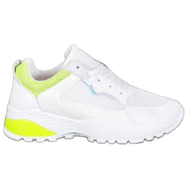 SHELOVET Sneakers Con Inserti Gialli bianco