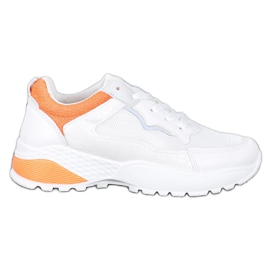 SHELOVET Sneakers Con Inserti Arancioni bianca arancia