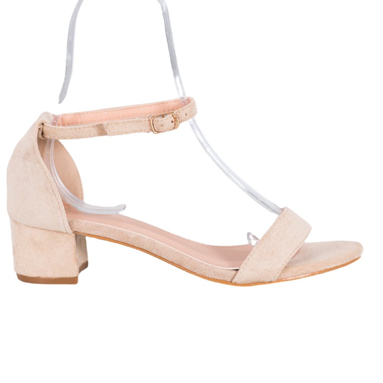 Small Swan Sandali con tacco basso marrone