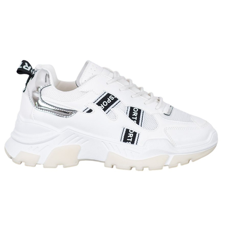 SHELOVET Sneakers sportive bianche bianca