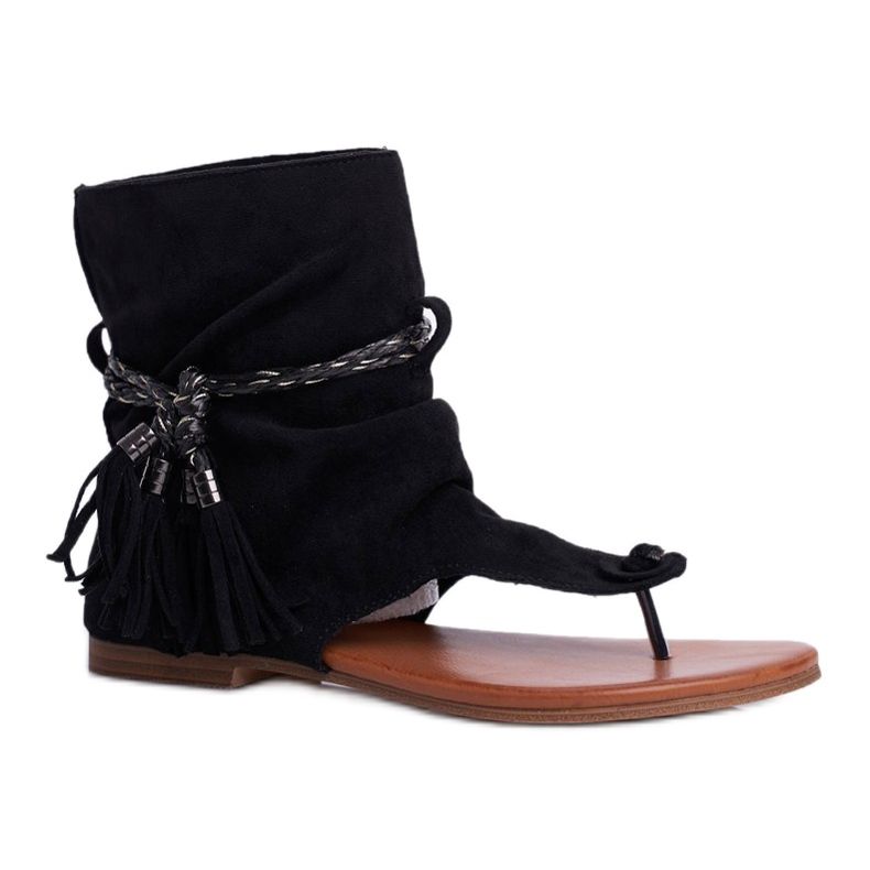 SEA Sandali Donna Infradito Con Gambo Nero SL1011 Madrit