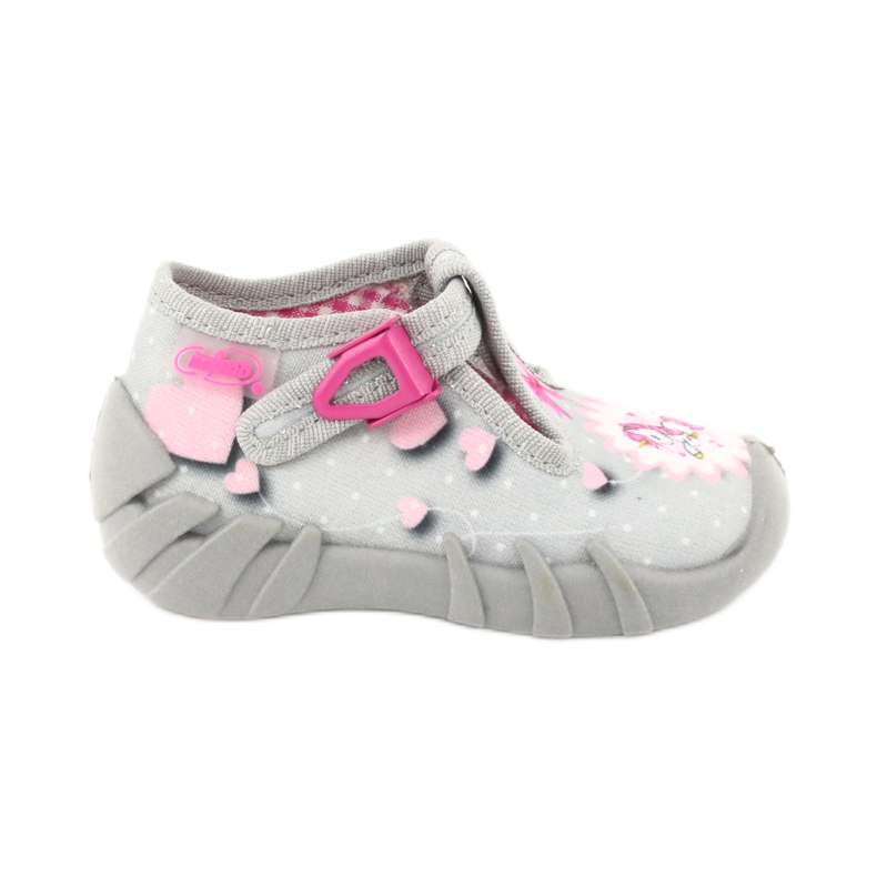 Scarpe per bambini Befado 110P359 rosa grigio
