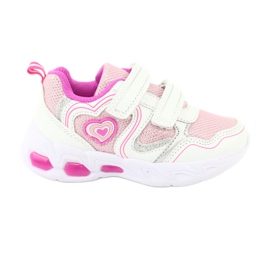 Evento Scarpe sportive incandescenti NEWS 20DZ55-1778 bianco rosa grigio