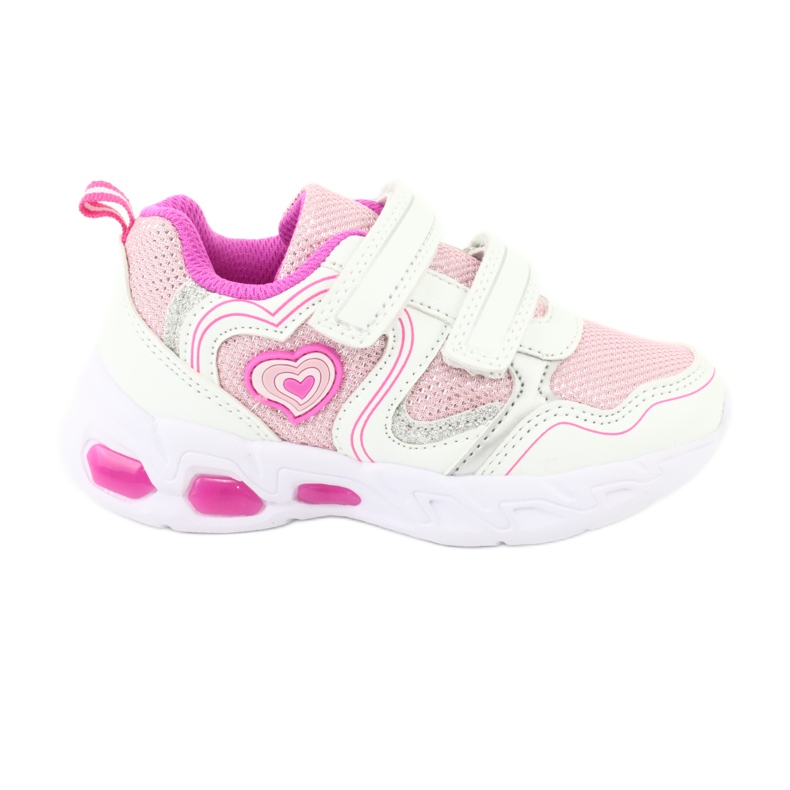 Evento Scarpe sportive luminose NOVITÀ 20DZ55-1778 bianca rosa grigio