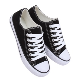 Sneakers classiche da donna nere XL03 Black (suola bianca) nero