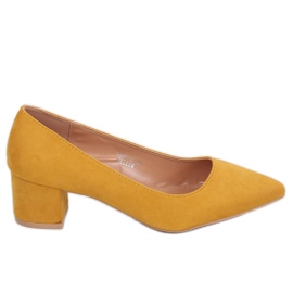 Décolleté con tacco basso miele 3837 Giallo Ii Specie