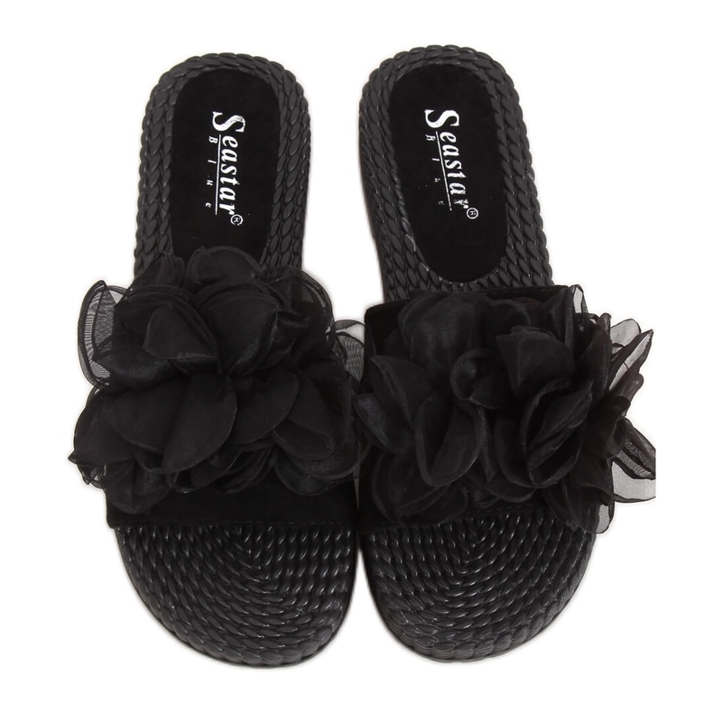Pantofole nere da donna nere YQ227 Black nero
