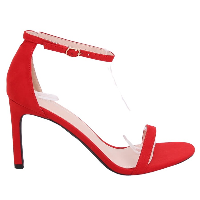 Sandali rossi su tacco alto NF-31P Red rosso