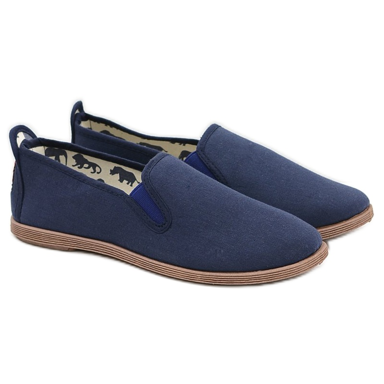 LIBRAPOP Sneakers Livo Espadrillas blu navy in tessuto da uomo