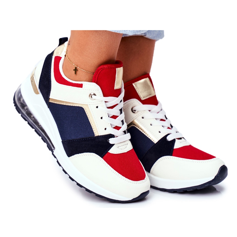 ADY Sneakers Sportive da Donna Red Sparks beige rosso blu navy multicolore