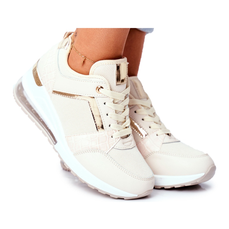 ADY Sneakers Sportive da Donna Beige Sparks