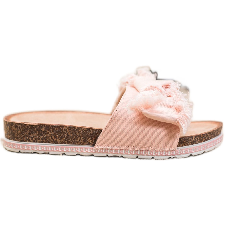 SHELOVET Pantofole in tessuto rosa