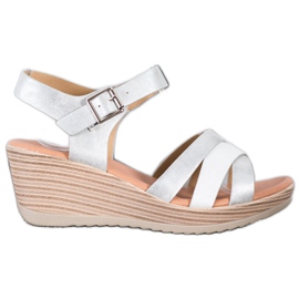 Sea Elves Sandali Leggeri In Ecopelle bianco grigio