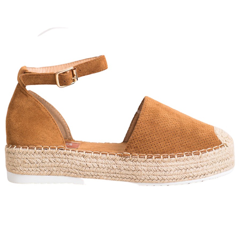 SHELOVET Espadrillas traforate marrone