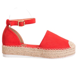 SHELOVET Espadrillas traforate rosso