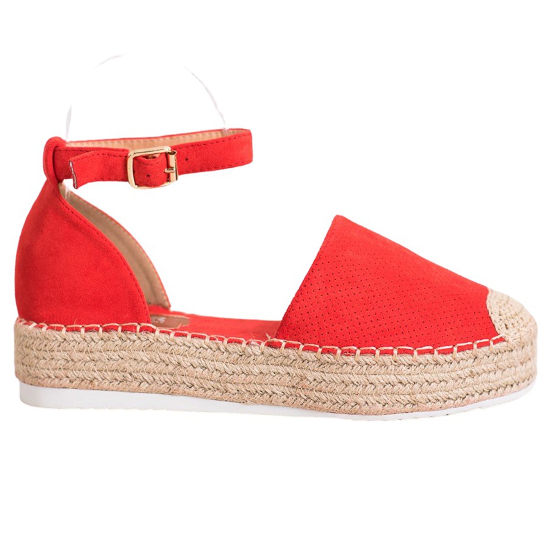 SHELOVET Espadrillas traforate rosso