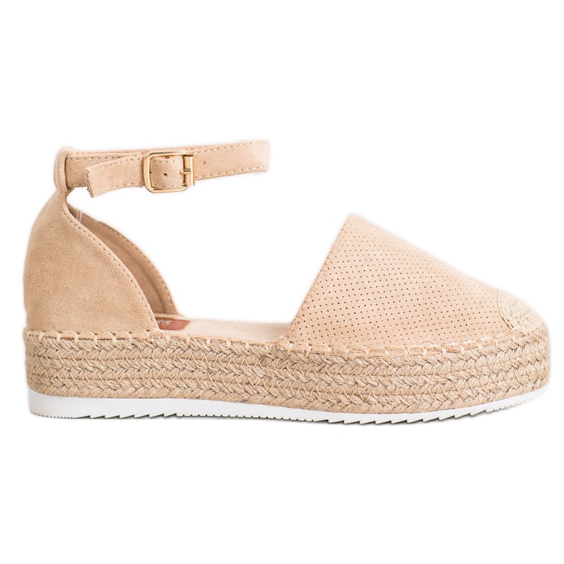 SHELOVET Espadrillas traforate marrone