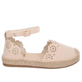 Espadrillas traforate beige JH119 Beige