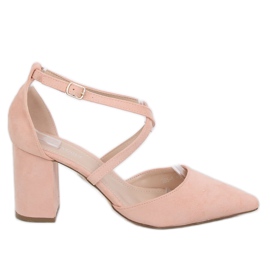 Décolleté con tacco alto rosa D85-5 Nude II Quality