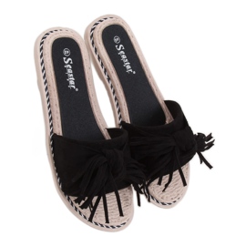 Pantofole nere da donna nere CK159 Black nero