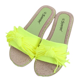 CK159 Pantofole da donna giallo fluo