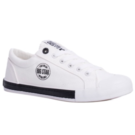 Sneakers Donna Big Star Bianche FF274228 bianco nero
