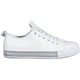 SHELOVET Sneakers Con Ecopelle Nice bianco