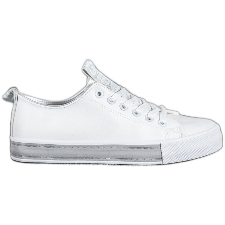 SHELOVET Sneakers Con Ecopelle Nice bianca