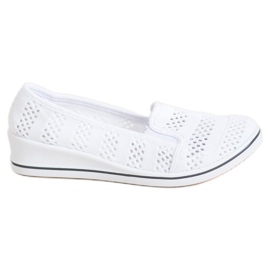 SHELOVET Ballerine traforate bianca