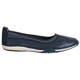 M.Daszyński Ballerina sportiva in pelle blu