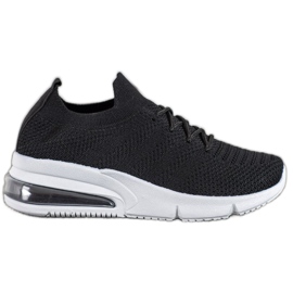 SHELOVET Sneakers nere in tessuto nero