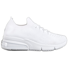 SHELOVET Sneakers bianche in tessuto bianca
