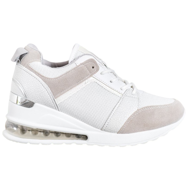Weide Sneakers con zeppa alla moda bianca grigio