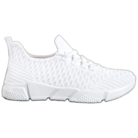 SUPER COOL Sneakers in tessuto bianco