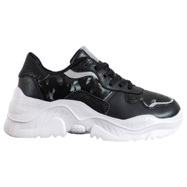SHELOVET Scarpe da ginnastica leggere nero