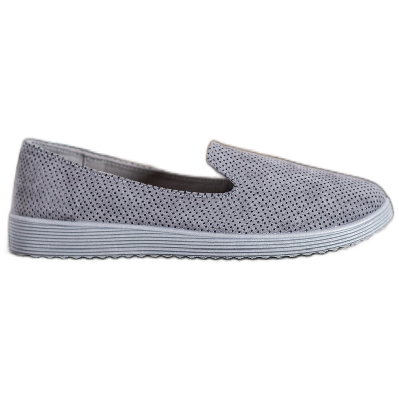 SHELOVET Signori in pelle scamosciata grigio