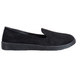 SHELOVET Signori in pelle scamosciata nero