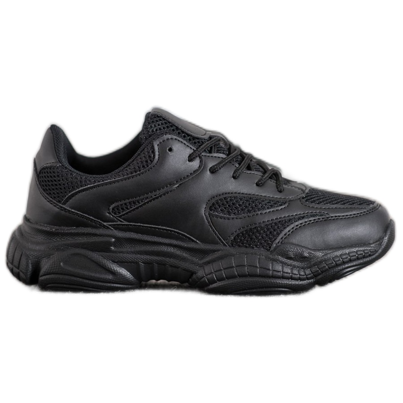 SHELOVET Scarpe da ginnastica nere chiare nero