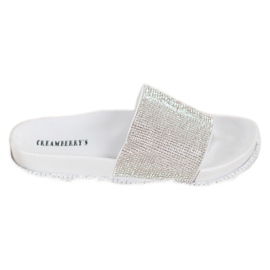 Creamberry'S Pantofole Bianche Con Cristalli bianco