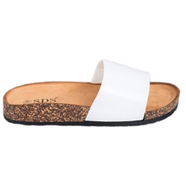 SDS Pantofole classiche bianco